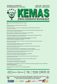 KEMAS Jurnal Kesehatan Masyarakat